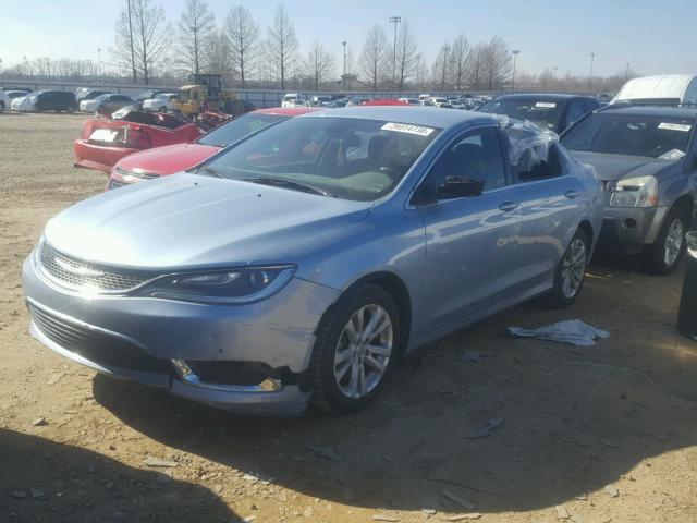 1C3CCCAB8FN700290 - 2015 CHRYSLER 200 LIMITE BLUE photo 2