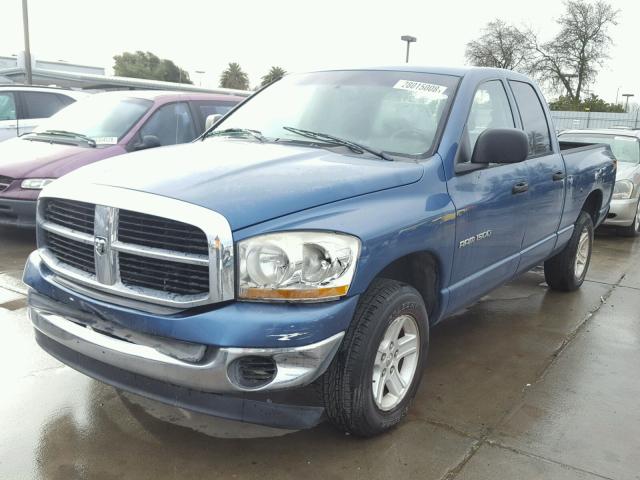 1D7HA18N16S639965 - 2006 DODGE RAM 1500 S BLUE photo 2