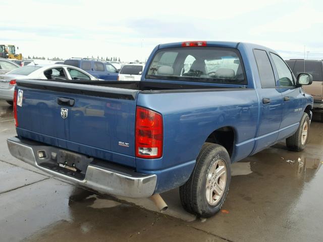 1D7HA18N16S639965 - 2006 DODGE RAM 1500 S BLUE photo 4