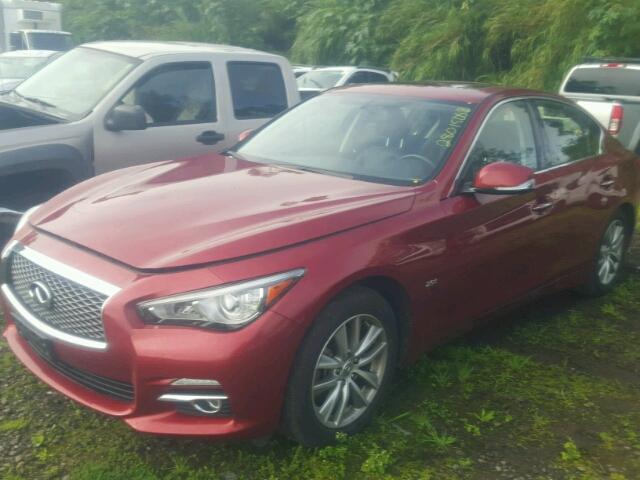 JN1CV7AP2GM200077 - 2016 INFINITI Q50 BASE Rojo foto 2
