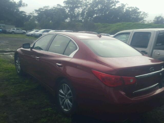 JN1CV7AP2GM200077 - 2016 INFINITI Q50 BASE Rojo foto 3