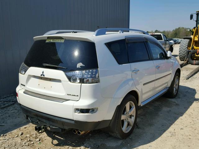 JA4MS41X89Z012995 - 2009 MITSUBISHI OUTLANDER WHITE photo 4