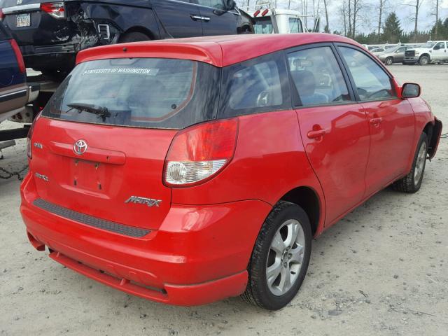 2T1LR32E73C112883 - 2003 TOYOTA COROLLA MA RED photo 4