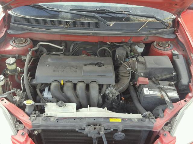 2T1LR32E73C112883 - 2003 TOYOTA COROLLA MA RED photo 7