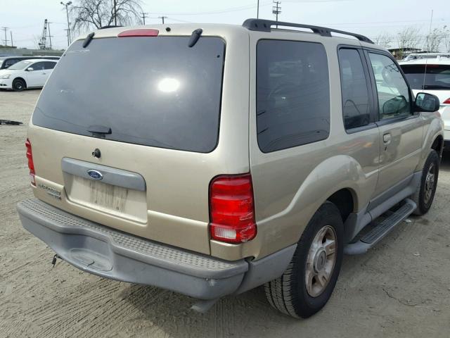 1FMYU60E43UA37597 - 2003 FORD EXPLORER S GOLD photo 4