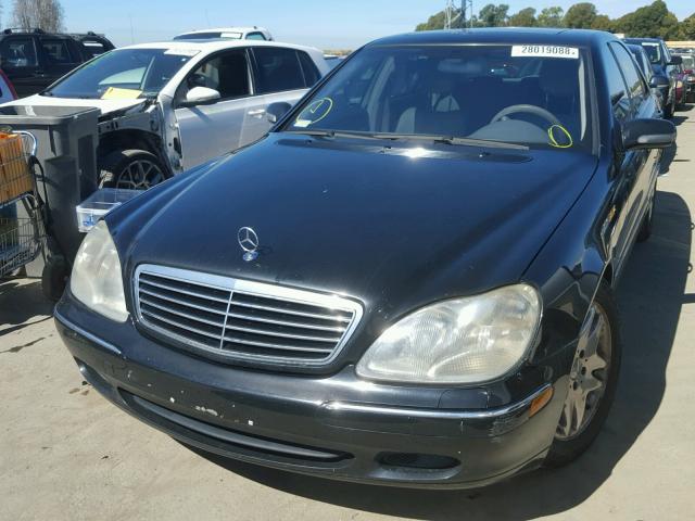 WDBNG70J12A312830 - 2002 MERCEDES-BENZ S 430 BLACK photo 2