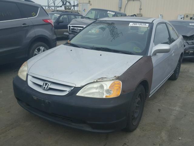 1HGEM21943L058670 - 2003 HONDA CIVIC EX ვერცხლისფერი ფოტო 2