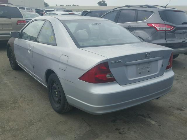 1HGEM21943L058670 - 2003 HONDA CIVIC EX ვერცხლისფერი ფოტო 3
