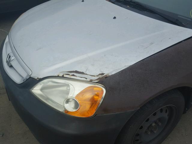 1HGEM21943L058670 - 2003 HONDA CIVIC EX ვერცხლისფერი ფოტო 9