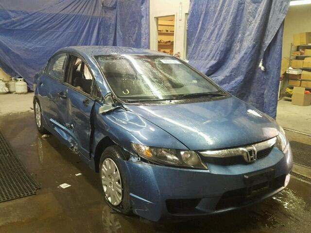 2HGFA16349H327154 - 2009 HONDA CIVIC DX V BLUE photo 1