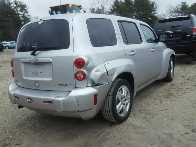 3GNCA13B09S618168 - 2009 CHEVROLET HHR LS SILVER photo 4