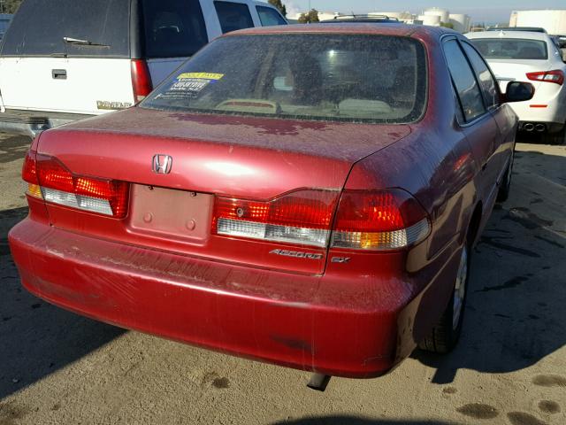 JHMCG66831C009847 - 2001 HONDA ACCORD EX RED photo 4