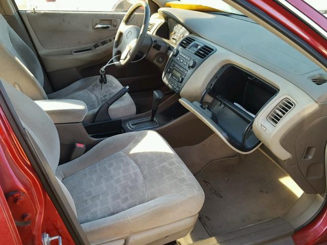 JHMCG66831C009847 - 2001 HONDA ACCORD EX RED photo 5