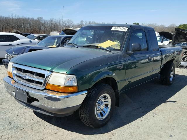 1FTYR14V5XTA64354 - 1999 FORD RANGER SUP GREEN photo 2