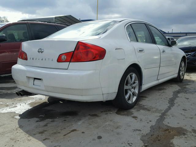 JNKCV51E56M500175 - 2006 INFINITI G35 WHITE photo 4