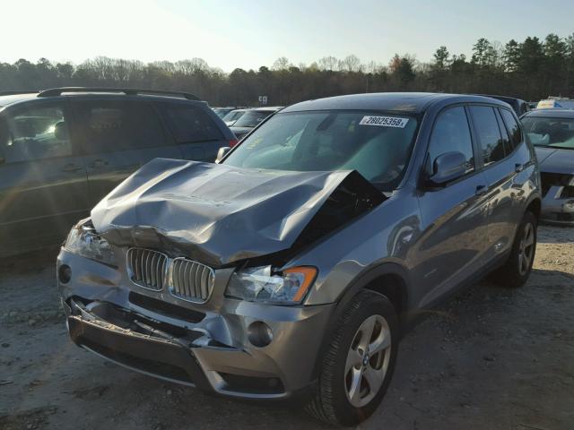 5UXWX5C57BL715660 - 2011 BMW X3 XDRIVE2 GRAY photo 2