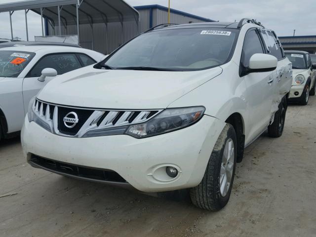 JN8AZ1MU6AW006014 - 2010 NISSAN MURANO S WHITE photo 2