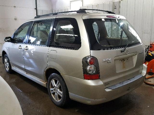 JM3LW28A150535289 - 2005 MAZDA MPV WAGON GOLD photo 3