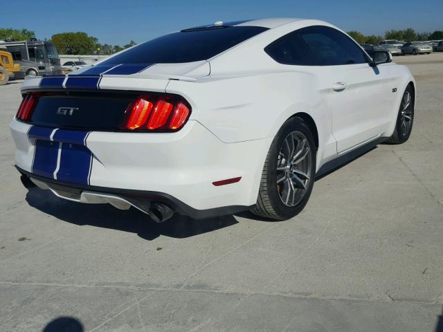 1FA6P8CF4H5235154 - 2017 FORD MUSTANG GT WHITE photo 4