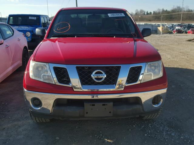 1N6AD07U49C416191 - 2009 NISSAN FRONTIER C RED photo 9