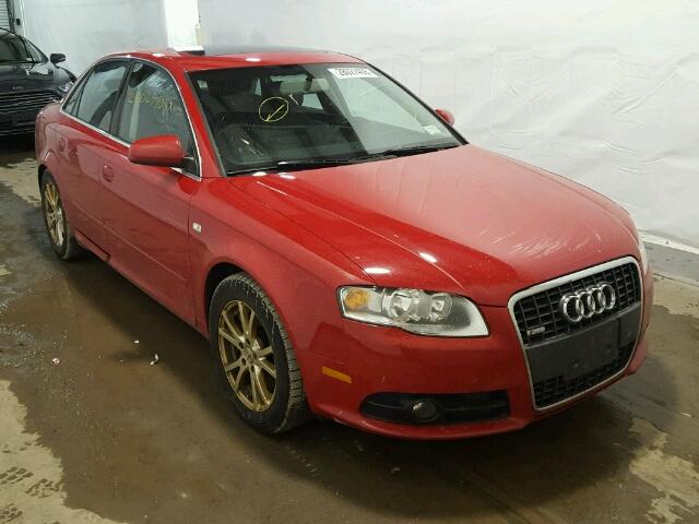 WAUDF78EX8A043627 - 2008 AUDI A4 2.0T QU RED photo 1