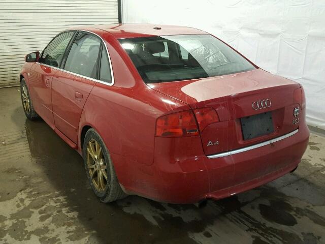 WAUDF78EX8A043627 - 2008 AUDI A4 2.0T QU RED photo 3