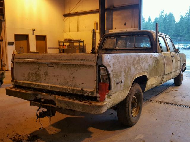 D26BF4S167777 - 1974 DODGE PICKUP BLUE photo 4