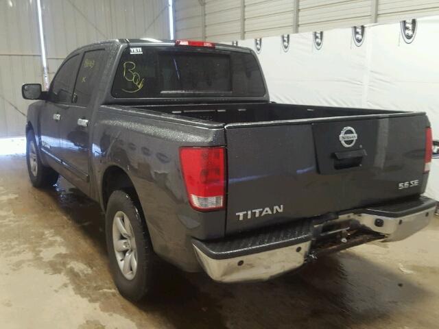 1N6AA07D39N304088 - 2009 NISSAN TITAN XE GRAY photo 3