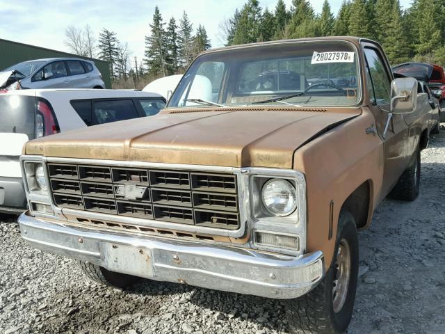 CCL349Z122222 - 1979 CHEVROLET SILVERADO BROWN photo 2