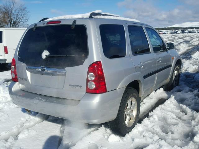 4F2CZ94115KM01336 - 2005 MAZDA TRIBUTE S SILVER photo 4