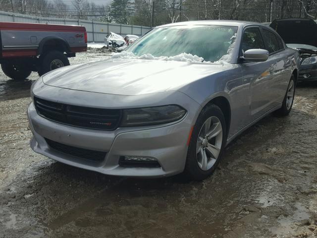 2C3CDXHG5GH272002 - 2016 DODGE CHARGER SX SILVER photo 2