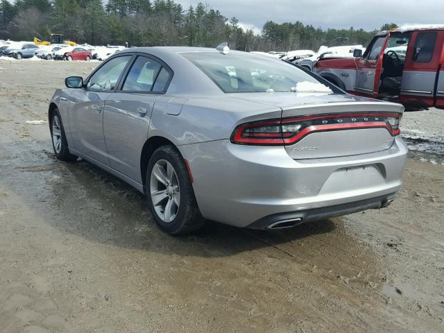 2C3CDXHG5GH272002 - 2016 DODGE CHARGER SX SILVER photo 3