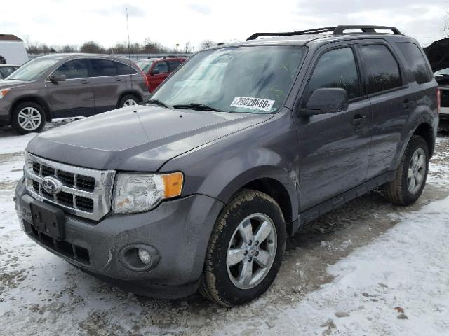 1FMCU0D74AKC92312 - 2010 FORD ESCAPE XLT GRAY photo 2