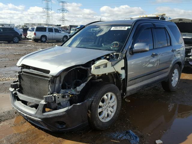 JHLRD78865C011012 - 2005 HONDA CR-V EX GRAY photo 2