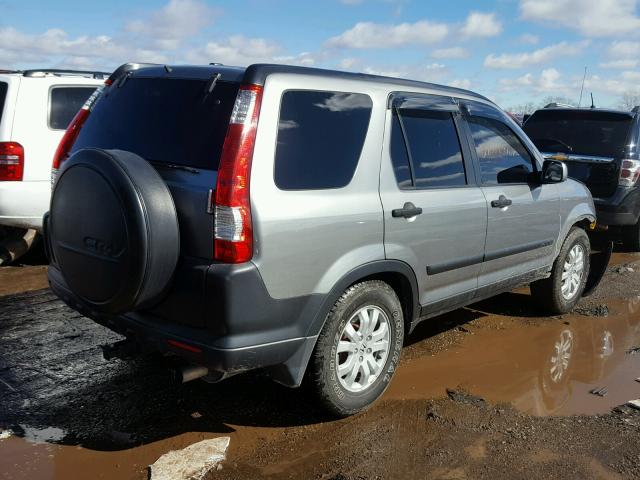 JHLRD78865C011012 - 2005 HONDA CR-V EX GRAY photo 4