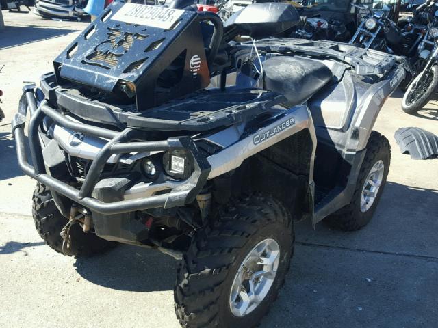 3JBLKXP19DJ000648 - 2013 CAN-AM OUTLANDER GRAY photo 2