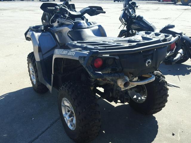 3JBLKXP19DJ000648 - 2013 CAN-AM OUTLANDER GRAY photo 3