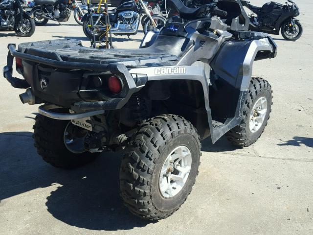 3JBLKXP19DJ000648 - 2013 CAN-AM OUTLANDER GRAY photo 4