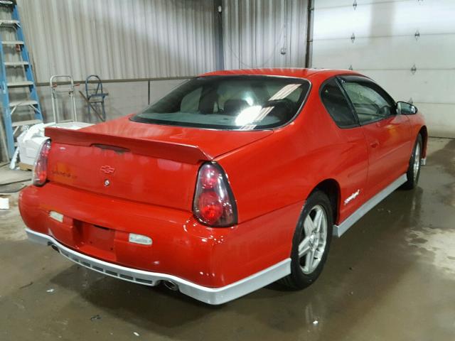 2G1WZ121049208573 - 2004 CHEVROLET MONTE CARL RED photo 4