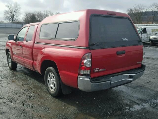 5TFTX4CN2BX003175 - 2011 TOYOTA TACOMA ACC RED photo 3