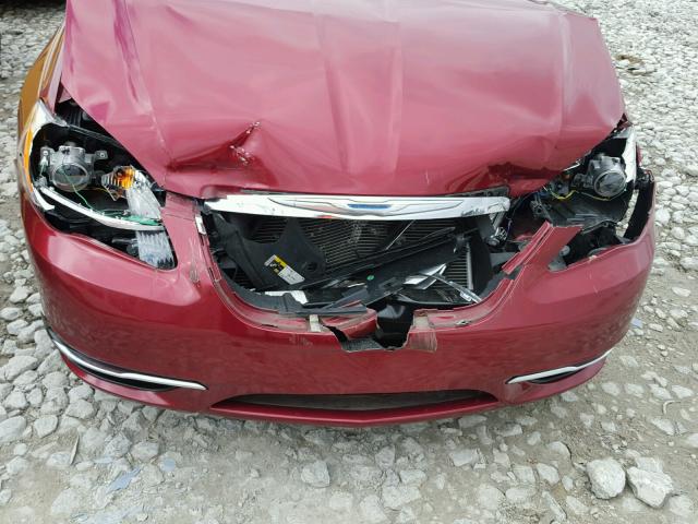 1C3CCBCG3EN156363 - 2014 CHRYSLER 200 LIMITE RED photo 9