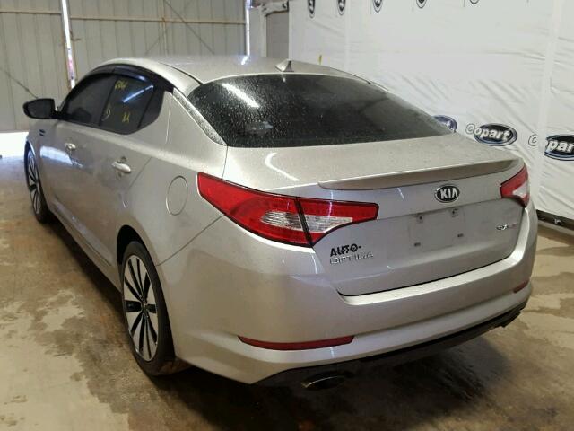 5XXGR4A66DG209827 - 2013 KIA OPTIMA SX SILVER photo 3