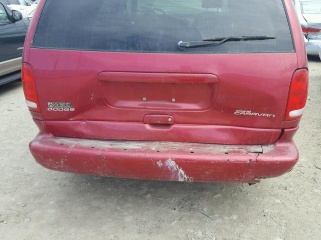 2B4GP44R2XR398545 - 1999 DODGE GRAND CARA RED photo 9