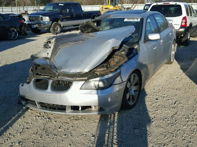 WBANA73554B061497 - 2004 BMW 530 I SILVER photo 2