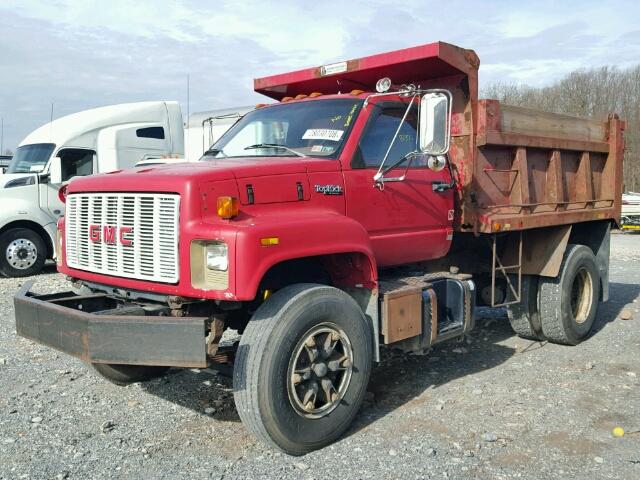 1GDP7H1J3NJ524336 - 1992 GMC TOPKICK C7 RED photo 2