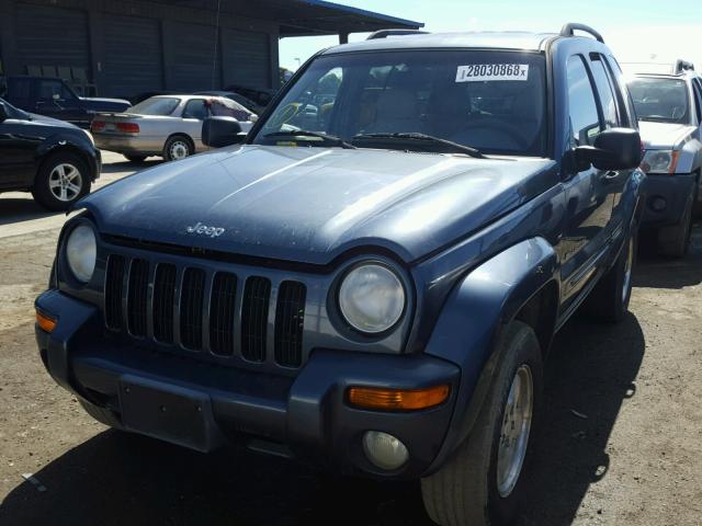 1J8GL58K12W156713 - 2002 JEEP LIBERTY LI BLUE photo 2