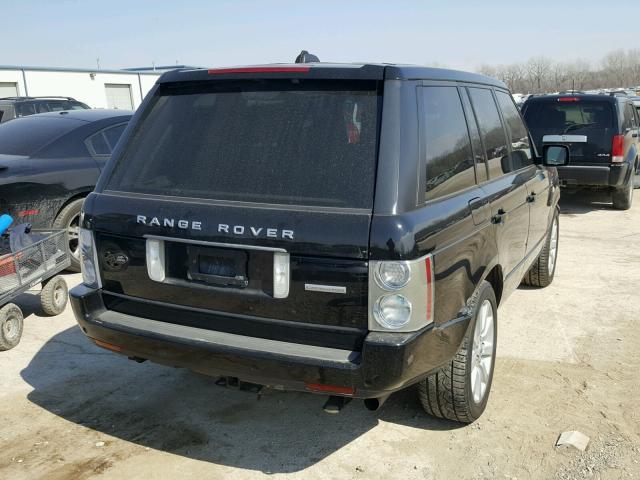 SALMF13487A252922 - 2007 LAND ROVER RANGE ROVE BLACK photo 4