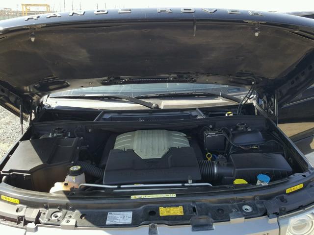 SALMF13487A252922 - 2007 LAND ROVER RANGE ROVE BLACK photo 7
