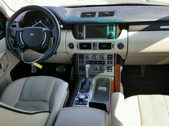 SALMF13487A252922 - 2007 LAND ROVER RANGE ROVE BLACK photo 9