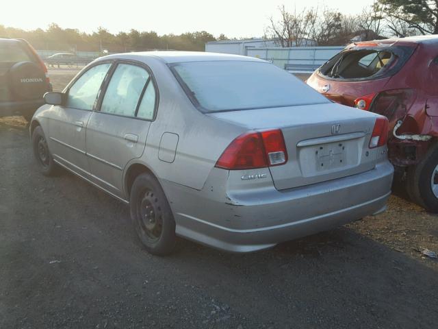 2HGES16594H603508 - 2004 HONDA CIVIC LX GOLD photo 3